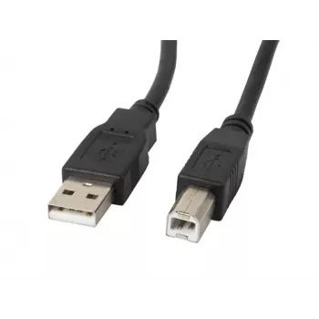 Cable LANBERG USB-a(m)->USB-b(m) 2.0 5 m negro