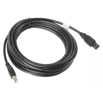 Cable LANBERG USB-a(m)->USB-b(m) 2.0 5 m negro