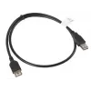 Cable USB-A a USB-A LANBERG CA-USBE-10CC-0007-BK, USB 2.0, 0,7 m, negro