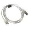 Cable USB LANBERG CA-USBE-12CC-0018-TR 1,8 m USB 2.0 A‑a‑A transparente