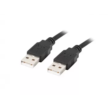 Cable LANBERG USB-A M/m 2.0 1 m negro