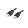 Cable LANBERG USB-A M/m 2.0 1 m negro