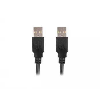 Cable LANBERG USB-A M/m 2.0 1 m negro