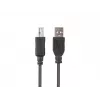 Cable LANBERG USB-A(m)->USB-B(m) 2.0 1 m negro con ferrita, caja