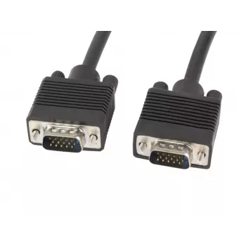 Cable VGA LANBERG M/m, doble apantallado, ferrita, 3 m, negro