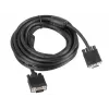 Cable VGA LANBERG CA-VGAC-10CC-0050-B, 5 m, macho a macho, funda de PVC, núcleo de ferrita, negro