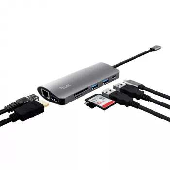 Tarjeta de interfaz/adaptador Trust Dalyx interno HDMI, RJ-45, USB 3.2 Gen 1 (3.1 Gen 1)