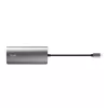 Trust Dalyx 23775 adaptador multipuerto USB-C 7 en 1, USB-C 3.2, HDMI, RJ-45 Gigabit Ethernet, lector SD/microSD, plateado