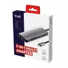 Trust Dalyx 23775 adaptador multipuerto USB-C 7 en 1, USB-C 3.2, HDMI, RJ-45 Gigabit Ethernet, lector SD/microSD, plateado