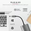 Trust Dalyx 23775 adaptador multipuerto USB-C 7 en 1, USB-C 3.2, HDMI, RJ-45 Gigabit Ethernet, lector SD/microSD, plateado