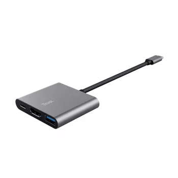 Trust Dalyx USB 3.2 Gen 1 (3.1 Gen 1) Type-C aluminio, negro
