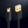 Cable USB UGREEN 10385 Mini-USB 480 Mbit/s 1,5 m negro, carga rápida