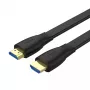 Cable HDMI Unitek C11063BK-2M 2 m, HDMI 2.0, 18 Gbit/s, 4K@60Hz, ARC, plano negro