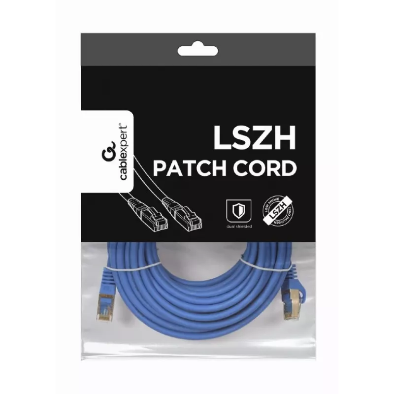 Cable de red Gembird PP6A-LSZHCU-20M RJ-45 Cat6a 20m gris