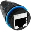 Adaptador de cambio de género Techly IWP-MD C6-IP68T RJ-45 negro