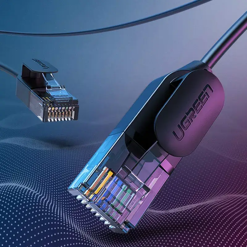 UGREEN NW122 cable de red Cat6A UTP, RJ45, 3 m, negro, hasta 10 Gb/s