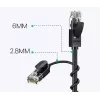 UGREEN NW122 cable de red Cat6A UTP, RJ45, 3 m, negro, hasta 10 Gb/s