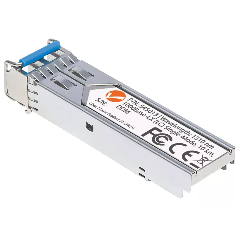 Módulo transceptor Intellinet óptico, SFP de fibra Gigabit, puerto 1000Base-Lx (LC) monomodo, 10 km, longitud de onda 1310 nm, compatible con MSA, equivalente a Cisco GLC-LH-SM, Ethernet, fibra óptica, tres años de garantía