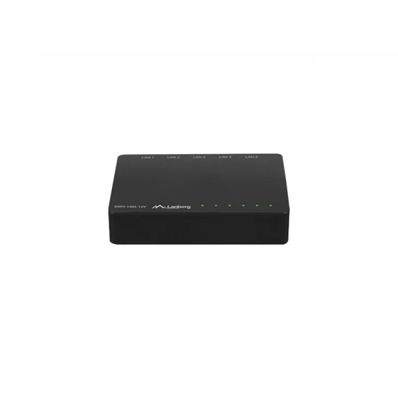 Switch LANBERG Dsp2-1005-12v 5x 1Gb/s no gestionado Gigabit Ethernet de sobremesa 12V
