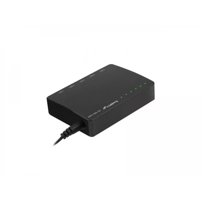 Switch LANBERG Dsp2-1005-12v 5x 1Gb/s no gestionado Gigabit Ethernet de sobremesa 12V