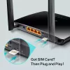 Router inalámbrico TP-Link Archer MR402 Fast Ethernet de doble banda (2,4 GHz / 5 GHz) 4G negro