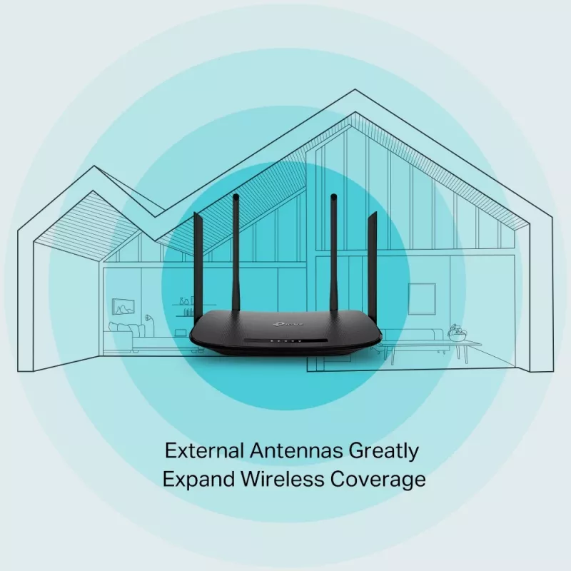 Router módem VDSL/ADSL inalámbrico TP-Link AC1200, Wi-Fi 5 (802.11ac), doble banda (2,4 GHz / 5 GHz), Ethernet LAN, VDSL2, negro, router de sobremesa