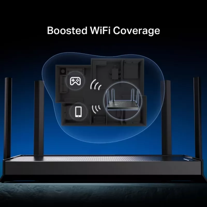 Router inalámbrico TP-Link Archer BE3600 2,5 Gigabit Ethernet de doble banda (2,4 GHz / 5 GHz) negro
