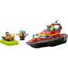 Set de construcción LEGO lancha de rescate de bomberos 60373 — serie City, 144 piezas, 3 minifiguras, edad 5+, medidas 80×230×70 mm