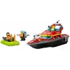 Set de construcción LEGO lancha de rescate de bomberos 60373 — serie City, 144 piezas, 3 minifiguras, edad 5+, medidas 80×230×70 mm