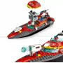 Set de construcción LEGO lancha de rescate de bomberos 60373 — serie City, 144 piezas, 3 minifiguras, edad 5+, medidas 80×230×70 mm