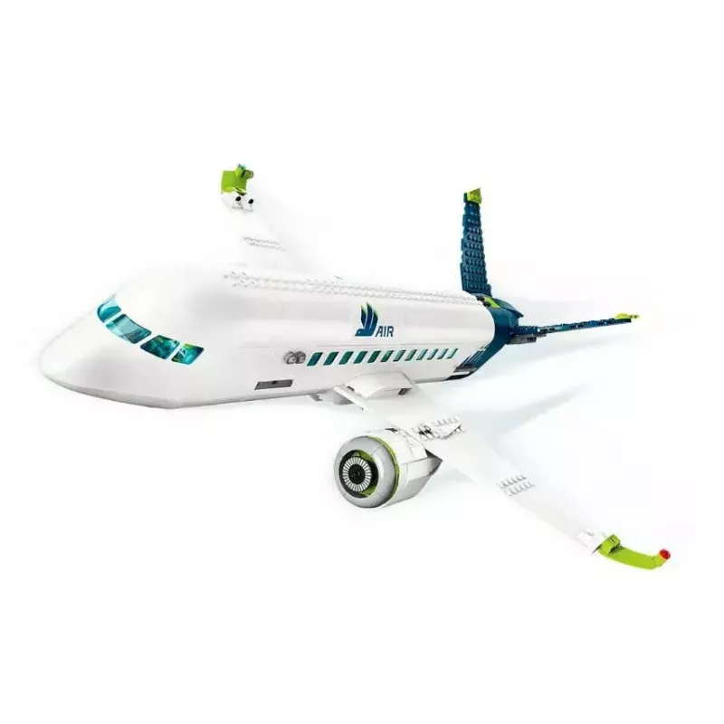 Set de construcción LEGO avión de pasajeros 60367 — serie City, 913 piezas, 2 minifiguras, interior detallado