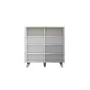Cama Meble LOTTA 110 4D aparador, blanco + roble Sonoma