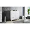 Cama Meble LOTTA 110 4D aparador, blanco + roble Sonoma