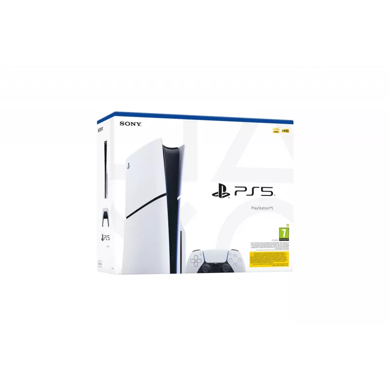 Sony PlayStation 5 (grupo de modelos - Slim), PlayStation 5, negro, blanco, 16384 MB, GDDR6, 448 GB/s, AMD