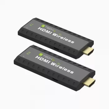 Extensor AV Techly IDATA HDMI-WL53 transmisor y receptor AV negro