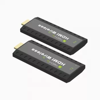 Extensor AV Techly IDATA HDMI-WL53 transmisor y receptor AV negro