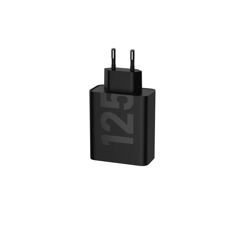 Cargador Motorola TurboPower 125W Duo universal negro de carga rápida CA para interiores