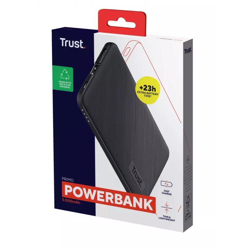 Trust Primo ion de litio (Li-Ion) 5000 mAh negro