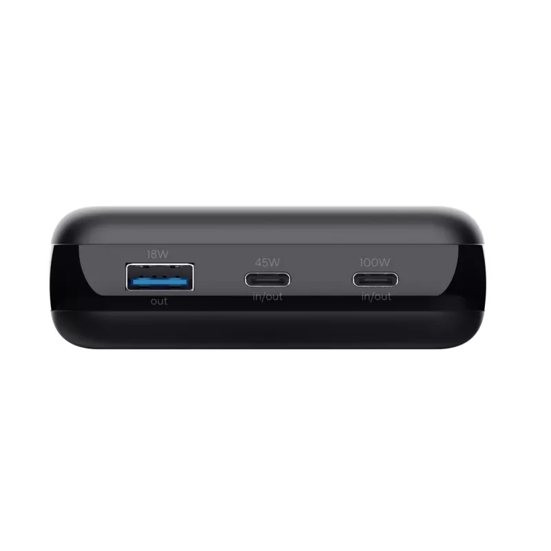Trust Laro - batería externa - 20000 mAh - 100 vatios - 5 A - QC 3,0, Power Delivery 3,0 + PPS - 3 puertos de salida (4 pin USB Type A (QC 3,0), 2 x 24-