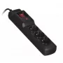 Regleta ActiveJet COMBO 3GN 1,5 m — 3 tomas Type E, 230 V, 10 A, negra