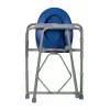 Silla de inodoro plegable ActionMed KT100AM — estructura de polietileno, altura ajustable, cubo de 5 l, peso máximo usuario 120 kg