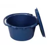 Silla de inodoro plegable ActionMed KT100AM — estructura de polietileno, altura ajustable, cubo de 5 l, peso máximo usuario 120 kg