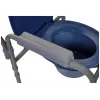 Silla de inodoro plegable ActionMed KT100AM — estructura de polietileno, altura ajustable, cubo de 5 l, peso máximo usuario 120 kg