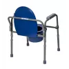 Silla de inodoro plegable ActionMed KT100AM — estructura de polietileno, altura ajustable, cubo de 5 l, peso máximo usuario 120 kg