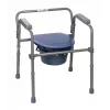 Silla de inodoro plegable ActionMed KT100AM — estructura de polietileno, altura ajustable, cubo de 5 l, peso máximo usuario 120 kg