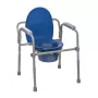 Silla de inodoro plegable ActionMed KT100AM — estructura de polietileno, altura ajustable, cubo de 5 l, peso máximo usuario 120 kg