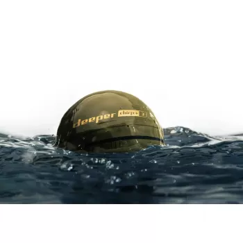 Sonda de pesca portátil deeper Smart Sonar CHIRP+3 Wi‑Fi — sonar inalámbrico lanzable, profundidad máx. 100 m, ángulo de cono 47°/20°/7°, Wi‑Fi, GPS/GLONASS