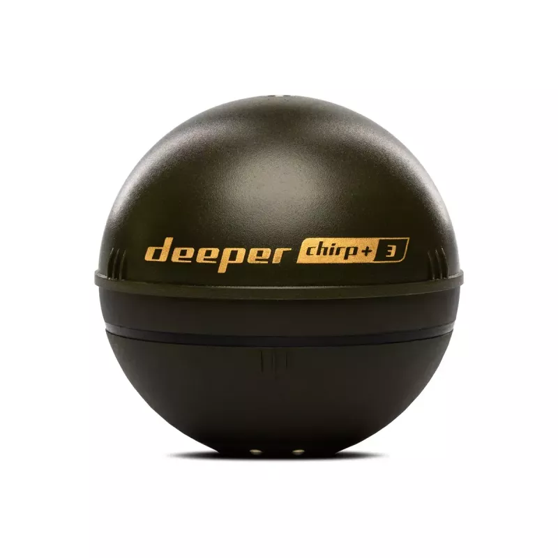 Sonda de pesca portátil deeper Smart Sonar CHIRP+3 Wi‑Fi — sonar inalámbrico lanzable, profundidad máx. 100 m, ángulo de cono 47°/20°/7°, Wi‑Fi, GPS/GLONASS