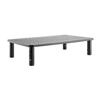 Soporte de monitor de sobremesa GEMBIRD MS-TABLE-01 – una pantalla, capacidad 20 kg, negro, ajuste manual de altura 100–140 mm