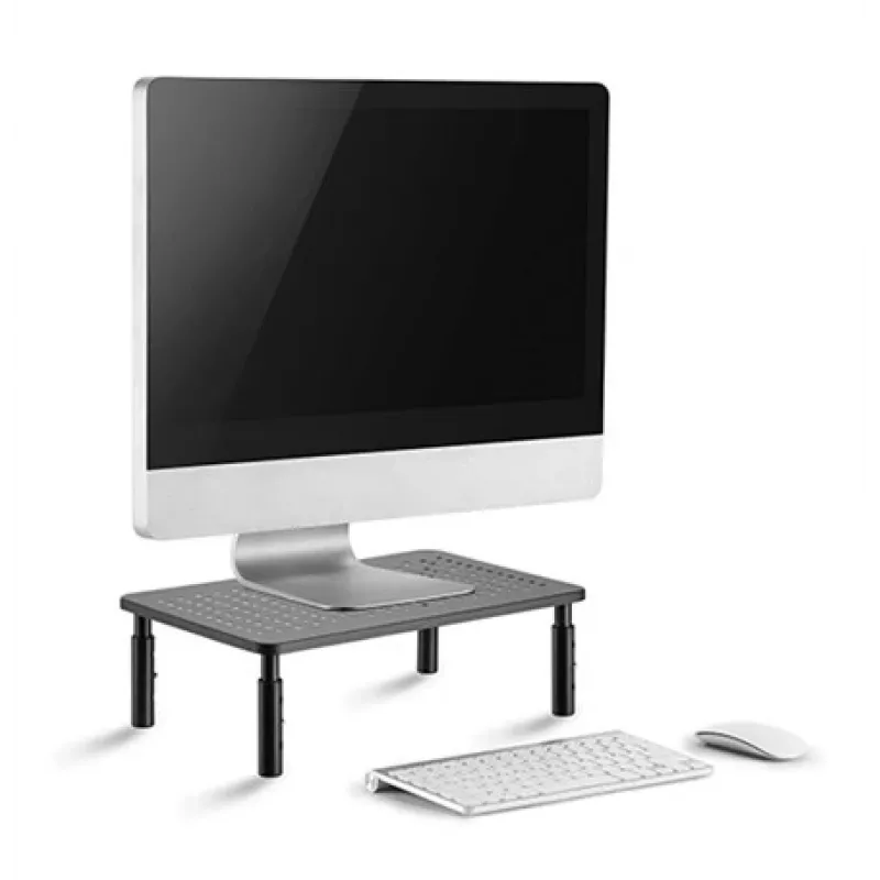 Soporte de monitor de sobremesa GEMBIRD MS-TABLE-01 – una pantalla, capacidad 20 kg, negro, ajuste manual de altura 100–140 mm